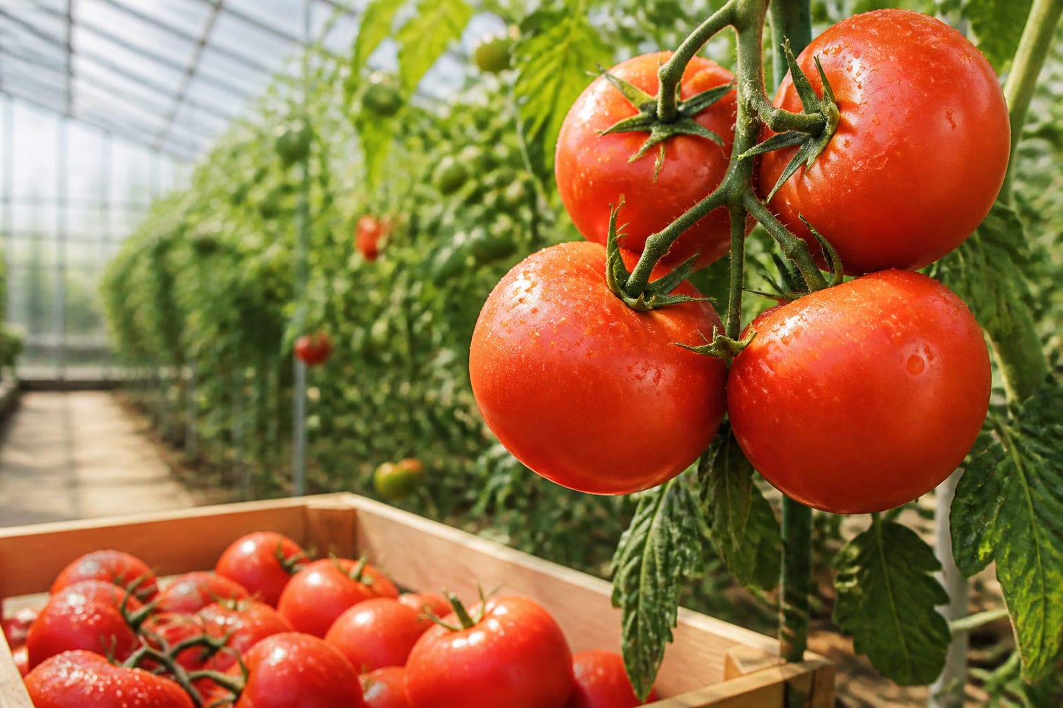 Was im Sommer wächst, Bild bei 01:18:18: Tomaten an der Pflanze